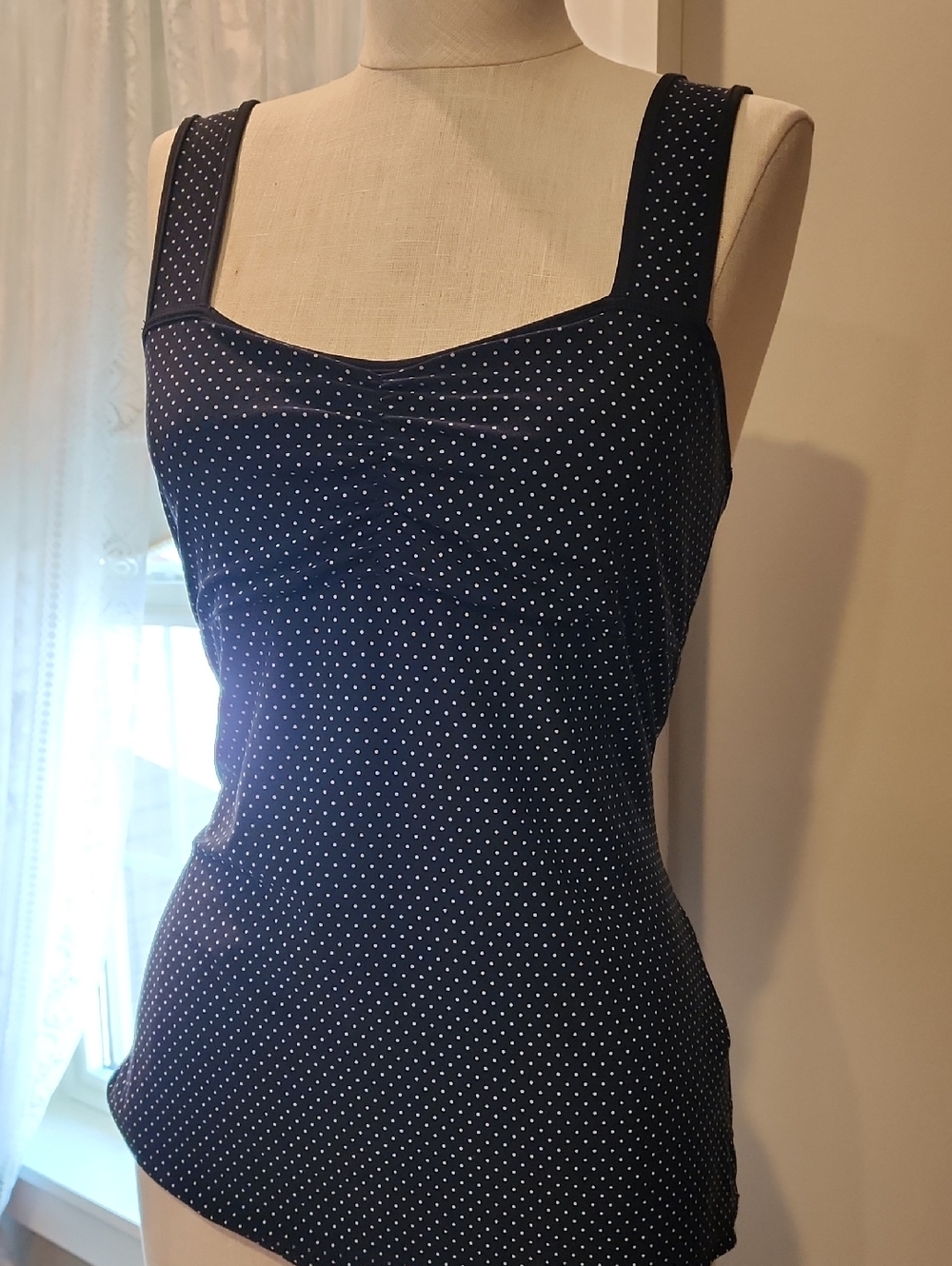 The Limited Black and White Polka Dot Tank